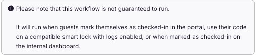 Immediately notify the team when a guest marks themselves as checked in