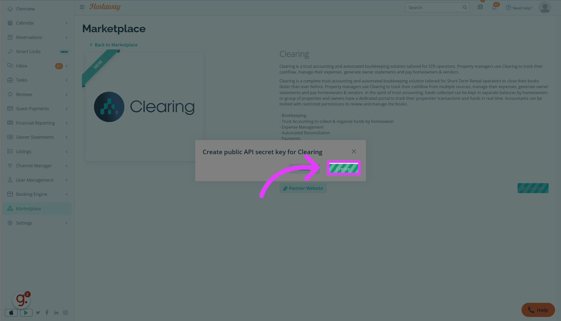Click 'Create'